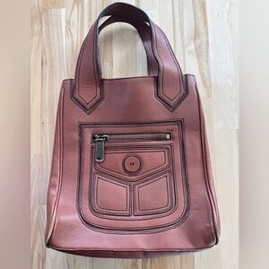 Marc by MJ Brown Leather Tote Bag
